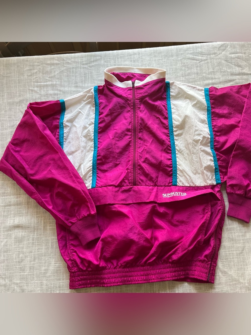 90s Neon Windbreaker w/ 2 massive pockets